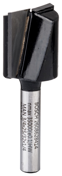 Bosch Nutfräser, 1/4-Zoll, D1 19 mm, L 19,6 mm, G 51 mm