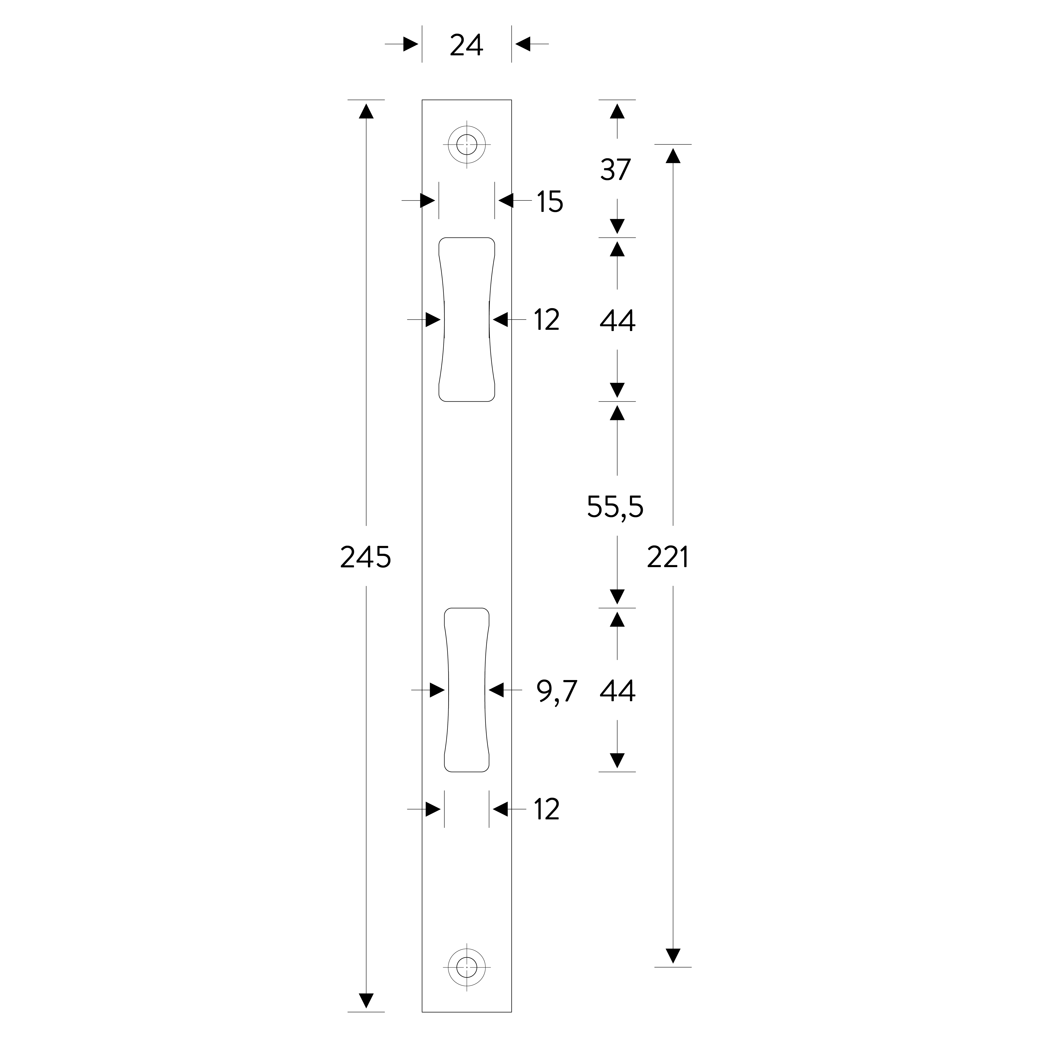 Flachschließblech HELO 4514, Edelstahl
