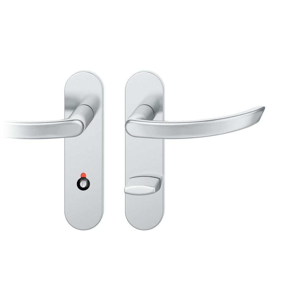 FSB Drückergarnitur mit Kurzschild 72 1119, AGL 3, Edelstahl