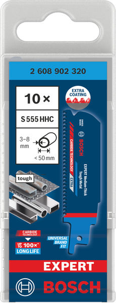 Produktbild Verpackung, Schnittklingen, Schleifscheiben, Schraubendreher, Kohlebrotdauer, Bosch-Expert