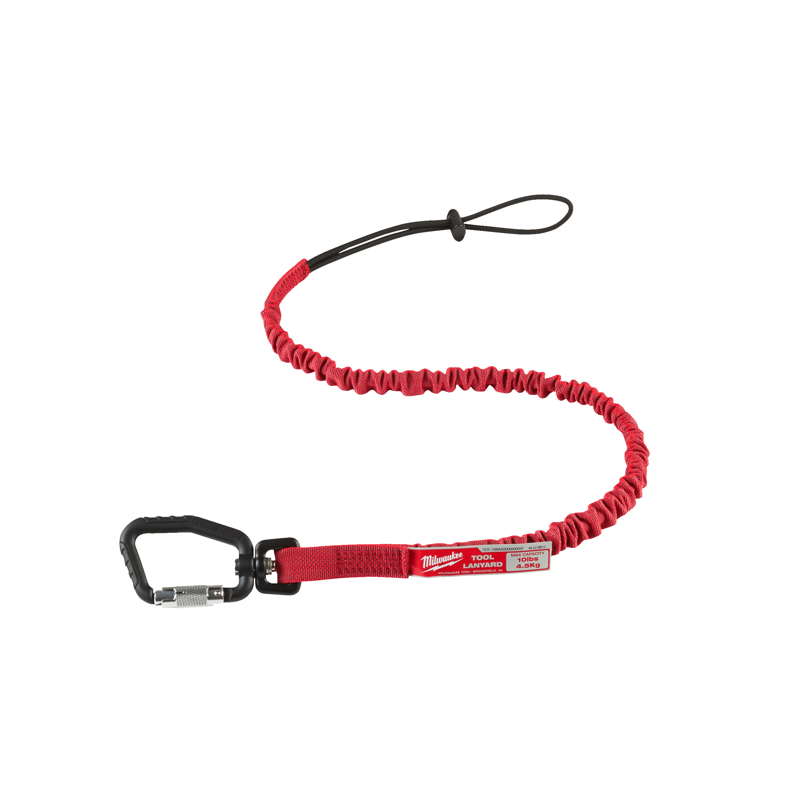 Lanyard, Paracord, Karabiner, Rot, Verstellbar