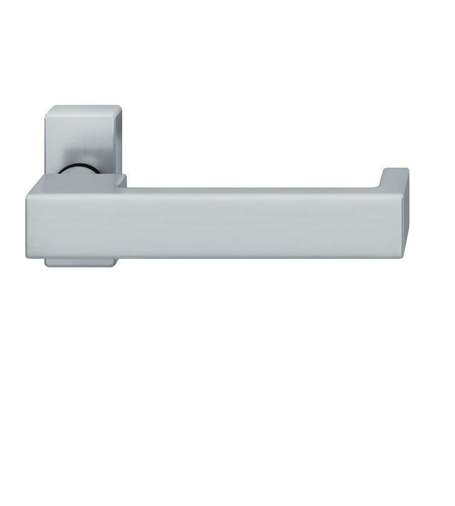 FSB FH Drücker-Halbgarnitur ohne Schlüsselrosette 09 1074, eckig, VK 9 mm, Aluminium