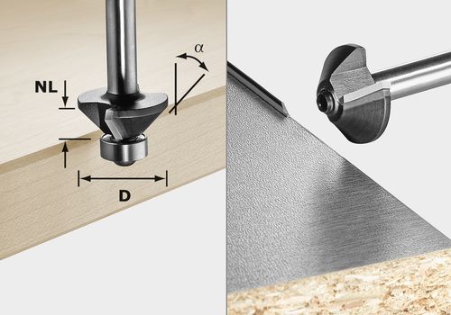 Fasefräser S8 HW 30° D25-KL OFK