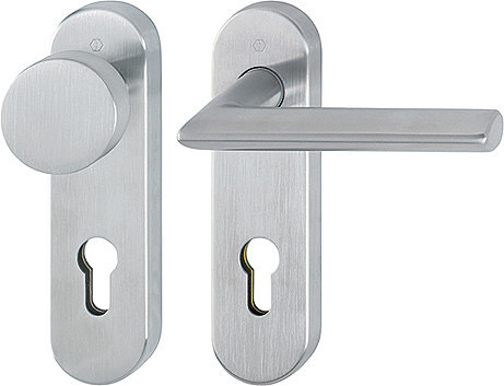 HOPPE FH Wechselgarnitur Stockholm mit Kurzschild FS-E58/353KH/1140, Edelstahl