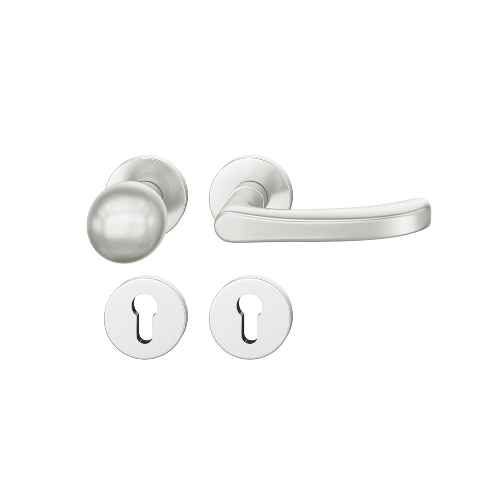 FSB FH Wechselgarnitur mit Rosetten 79 1043, AGL3, rund, VK 9 mm, Aluminium