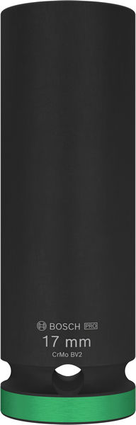 Bosch PRO Impact Socket, 1/2", 17 mm, tief