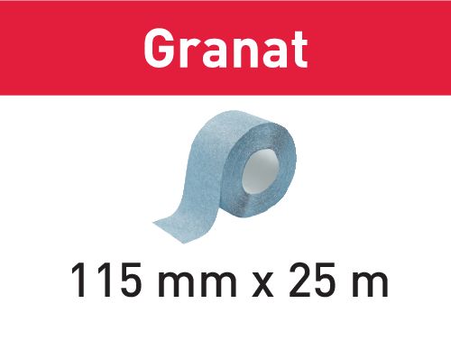 Schleifrolle Granat 115x25m P180 GR