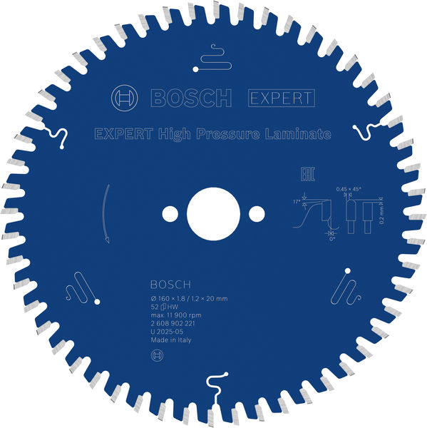 Sägeblatt, Diamantsägeblatt, Kreissägeblatt, HPL-Sägeblatt, 8100 rpm