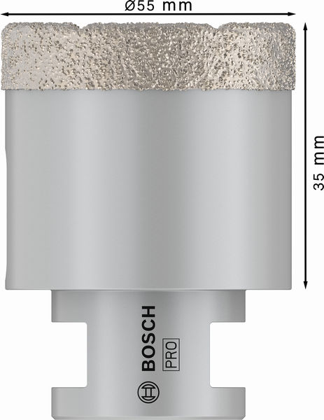 Bosch PRO Core Cutter dry, 55 x 35 x 22,23 mm