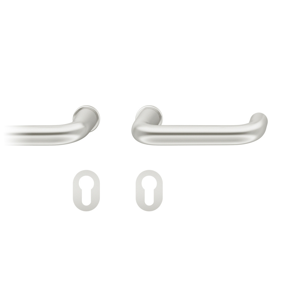 FSB Steckgriff-Drückergarnitur mit Rosetten 15 1070, rund, VK 8 mm, Aluminium