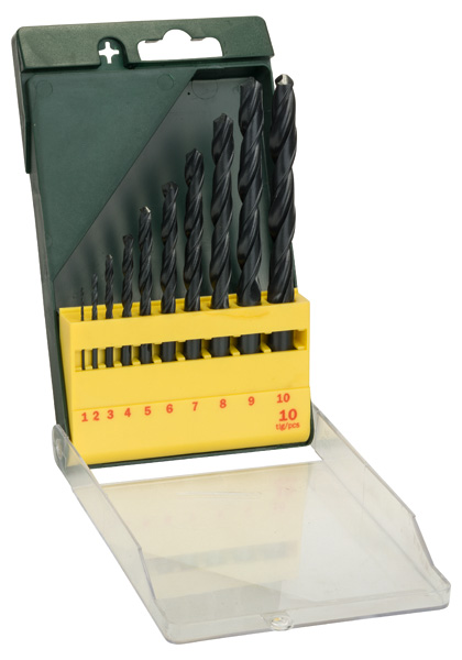 Bosch HSS-R-Metallbohrer-Set , 10-teilig, 1 - 10 mm