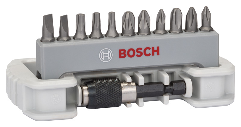 Bosch 11-tlg. Schrauberbit-Set inklusive Bithalter, 25 mm