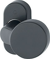 HOPPE FH Knopf auf Rosette FS-58G/55, festdrehbar, Aluminium