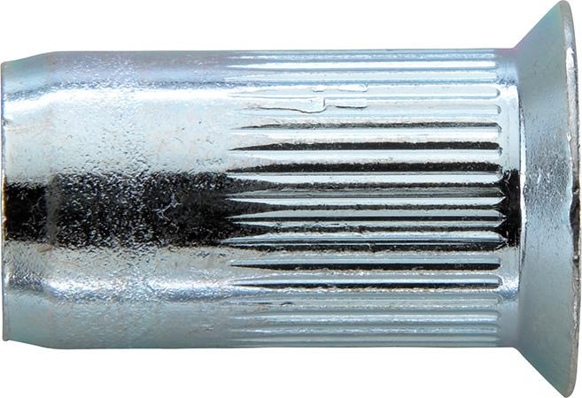 GESIPA Blindnietmuttern  Stahl gerändelt Senkkopf hell-verzinkt 5x7x13,5mm HP