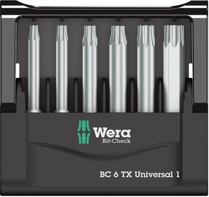 WERA Bit-Satz  Bit-Check 6 TX Universal 1