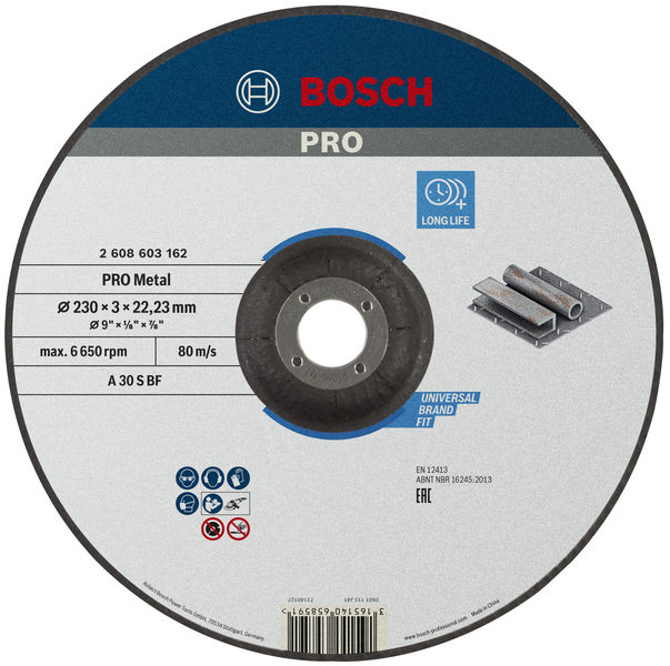 Bosch PRO Metal Trennscheibe, 230 x 3 x 22,23 mm