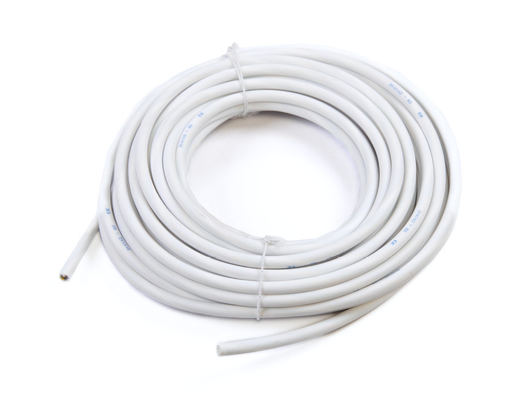 Kabel, Schaltschrankkabel, Weißes Kabel, Elektrikerkabel, Coax/Netzwerkkabel
