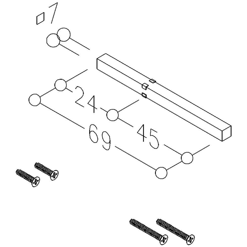 Vierkantstift HELO 2102, Stahl