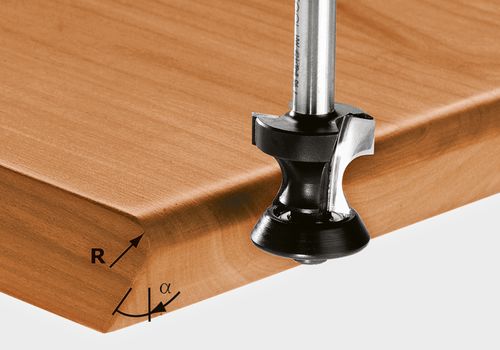 Abrund-/Fasefräser HW S8 D23,1/R6/30°