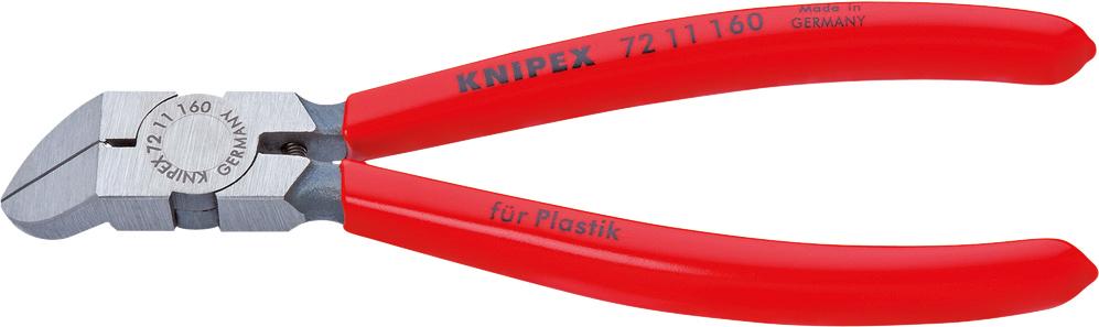 KNIPEX Seitenschneider  für Kunststoff gewinkelt 45Grad 160mm