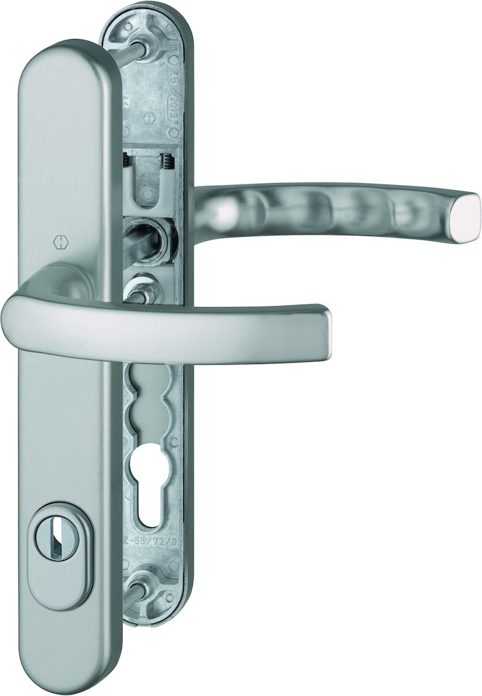 HOPPE Sicherheits-Drückergarnitur Liège 1540/3359ZA/3357N,LS ov.,15mm