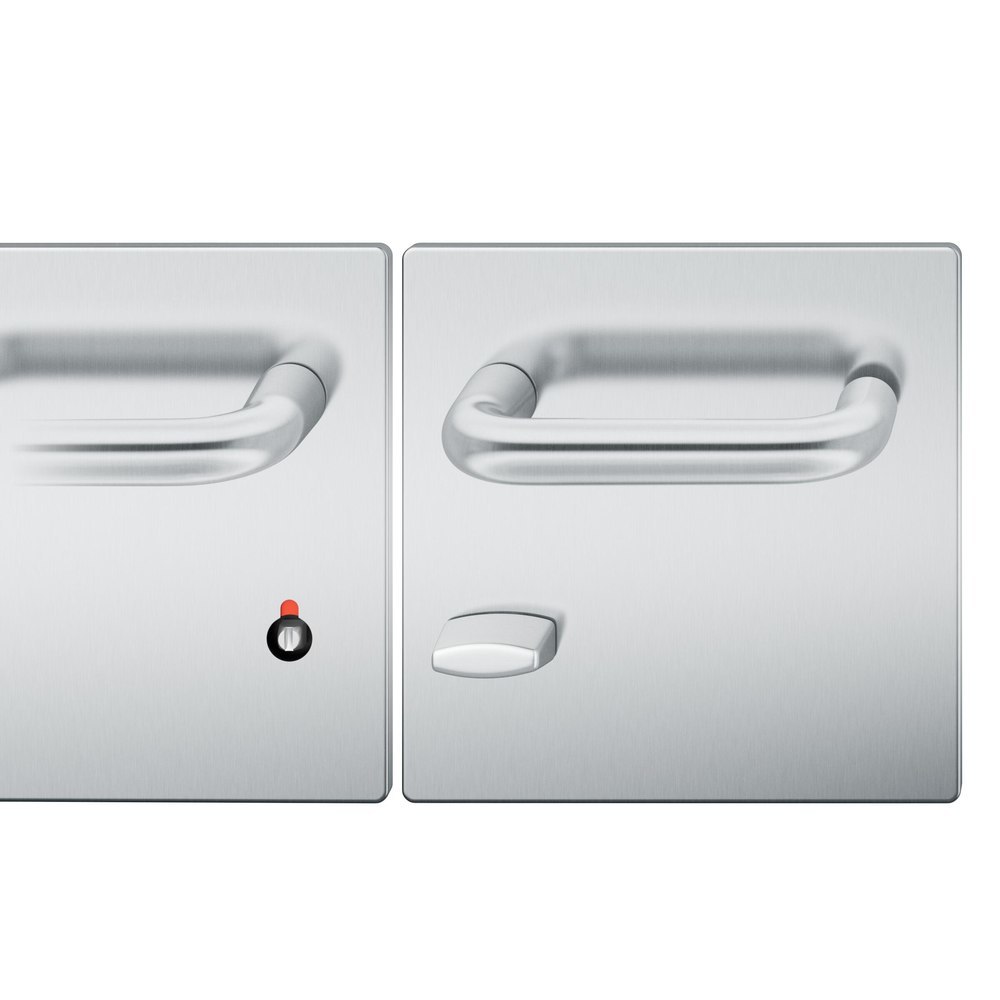 FSB Drückergarnitur mit Breitschild 72 1070, AGL3, Edelstahl