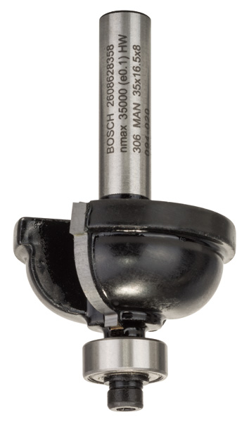 Bosch Kantenformfräser E, 8 mm, R1 9,5 mm, D 35 mm, L 16,2 mm, G 59 mm