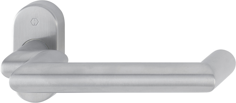 HOPPE Drücker-Halbgarnitur ohne Schlüsselrosette Rotterdam E1401GF2/55, ohne Stütznocken, Edelstahl