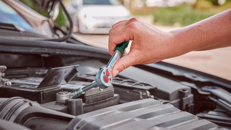 Kfz-Werkzeug, Steckschlüssel, Drehmomentschlüssel, Auto-Werkzeug, Car-Tool