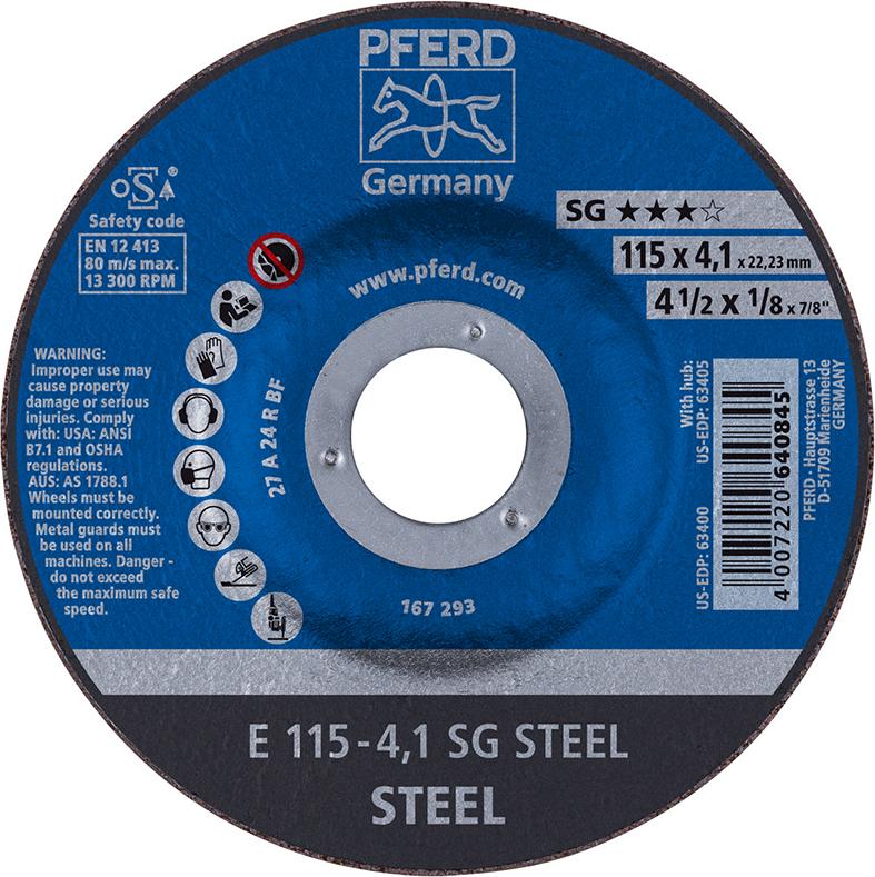 Schruppscheibe SG STEEL für die Stahlbearbeitung