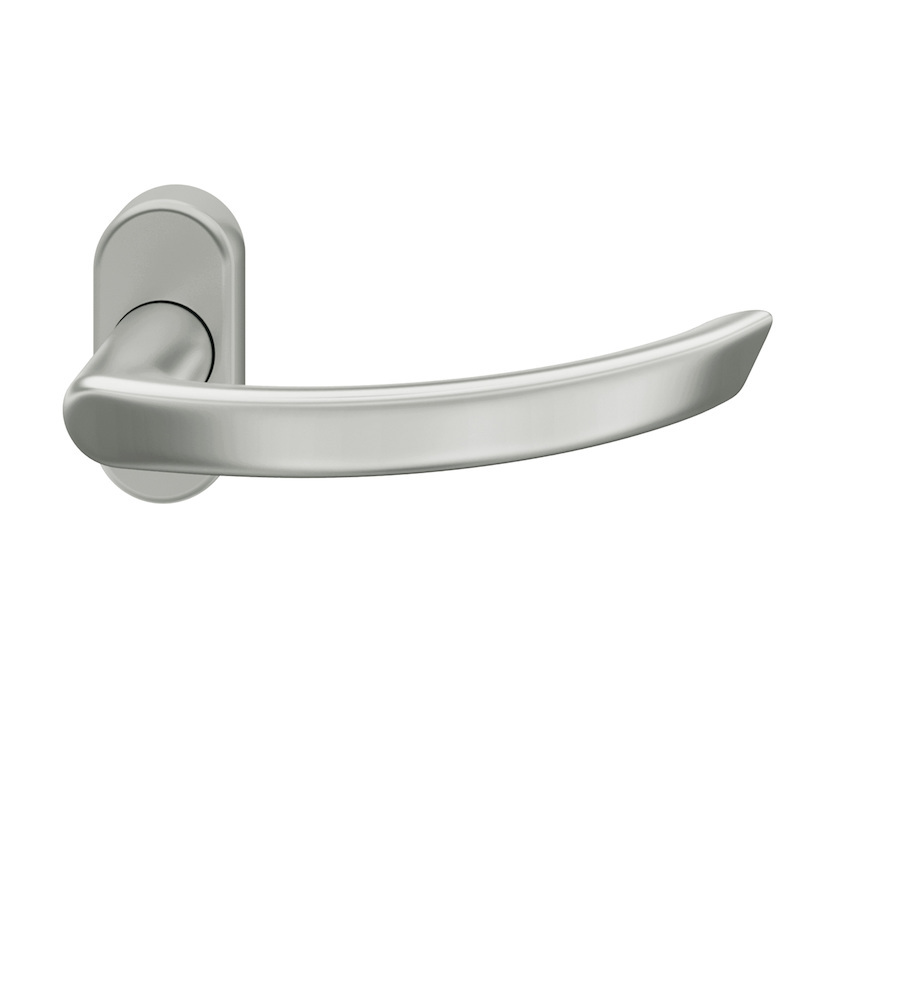 FSB FH Drücker-Halbgarnitur ohne Schlüsselrosette 09 1119, oval, VK 9 mm, Aluminium