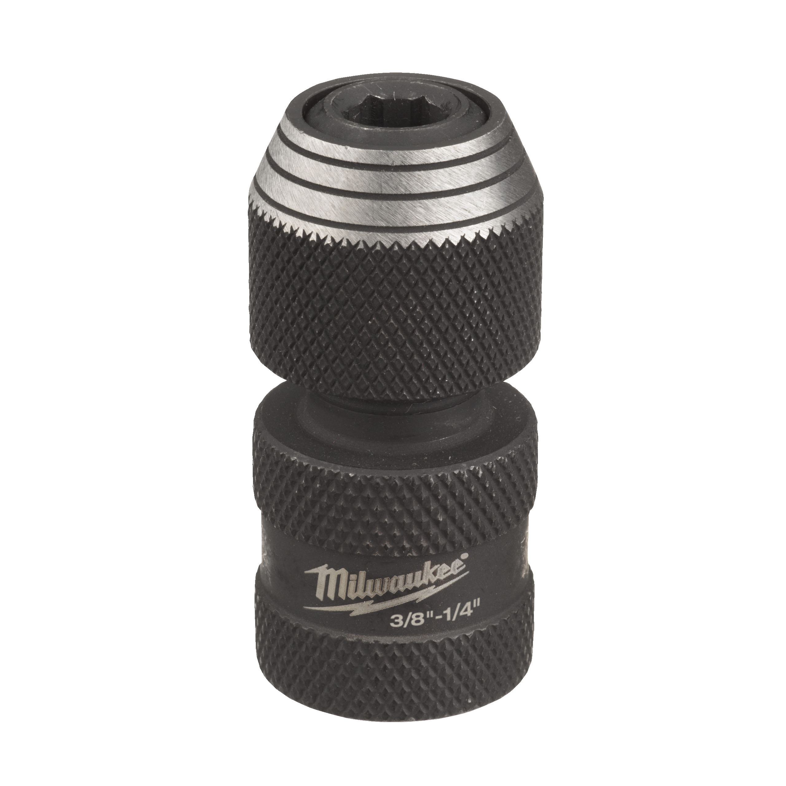 Milwaukee Adapter für Schlagnüsse 3/8" Vierkant auf 1/4" Sechskant Bitadapter SHOCKWAVE 50 mm