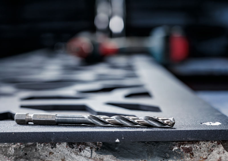 Detailbild, Bohrer, Schraubenausführung, Metall, Werkzeug, Bohrvorrichtung
