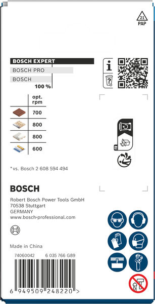Produktbild Verpackung, boreschertz, bosch, power tools, tool sets, rpm 700