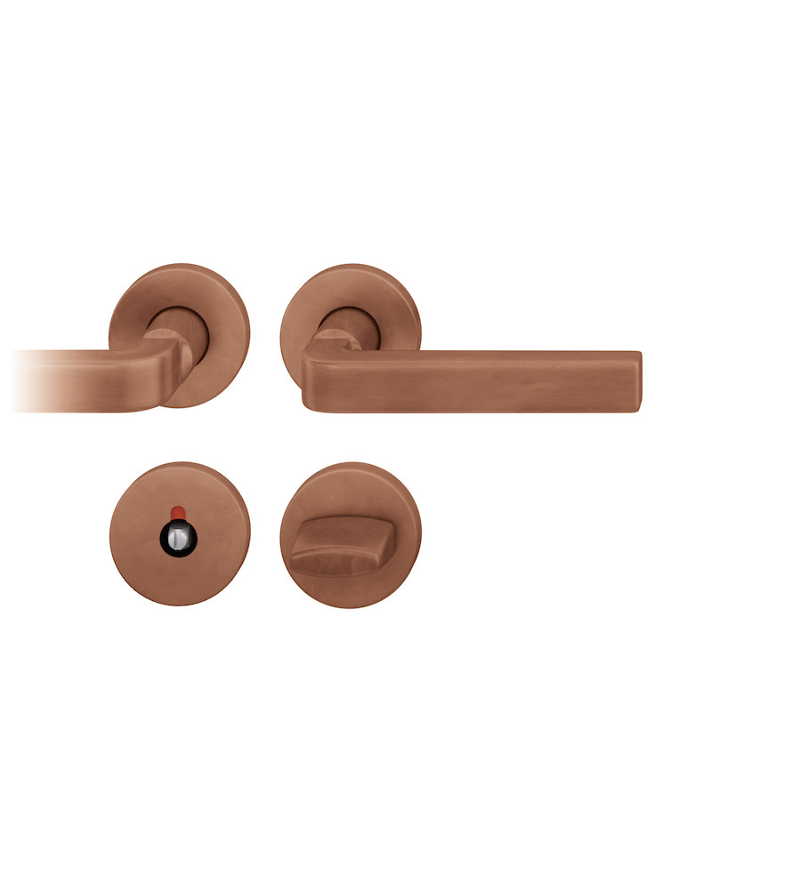 FSB Drückergarnitur mit Rosetten 72 1004, rund, mit Nocken, VK 8, AGL3, Bronze