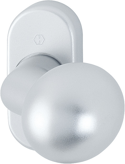 HOPPE Knopf auf Rosette 50G/55, feststehend, Aluminium