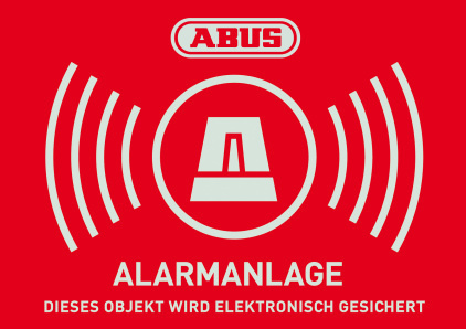 ABUS Warnaufkleber "Alarmanlage"