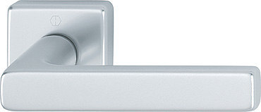 HOPPE Drücker-Halbgarnitur Dallas ohne Schlüsselrosette 1643/52, VK8, mit Stütznocken, Aluminium