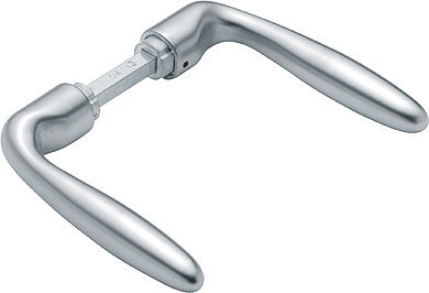 HOPPE Drückerpaar Verona M151, 8mm, TS 32-48,satiniert verchromt-Resista