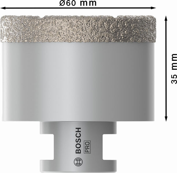 Bosch PRO Core Cutter dry, 60 x 35 x 22,23 mm