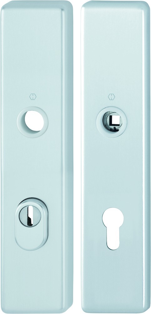 HOPPE Schutz-Langschildpaar 2222ZA/2210, ZT, Aluminium