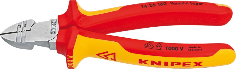 KNIPEX Abisolier-Seitenschneider  VDE 160mm qmm