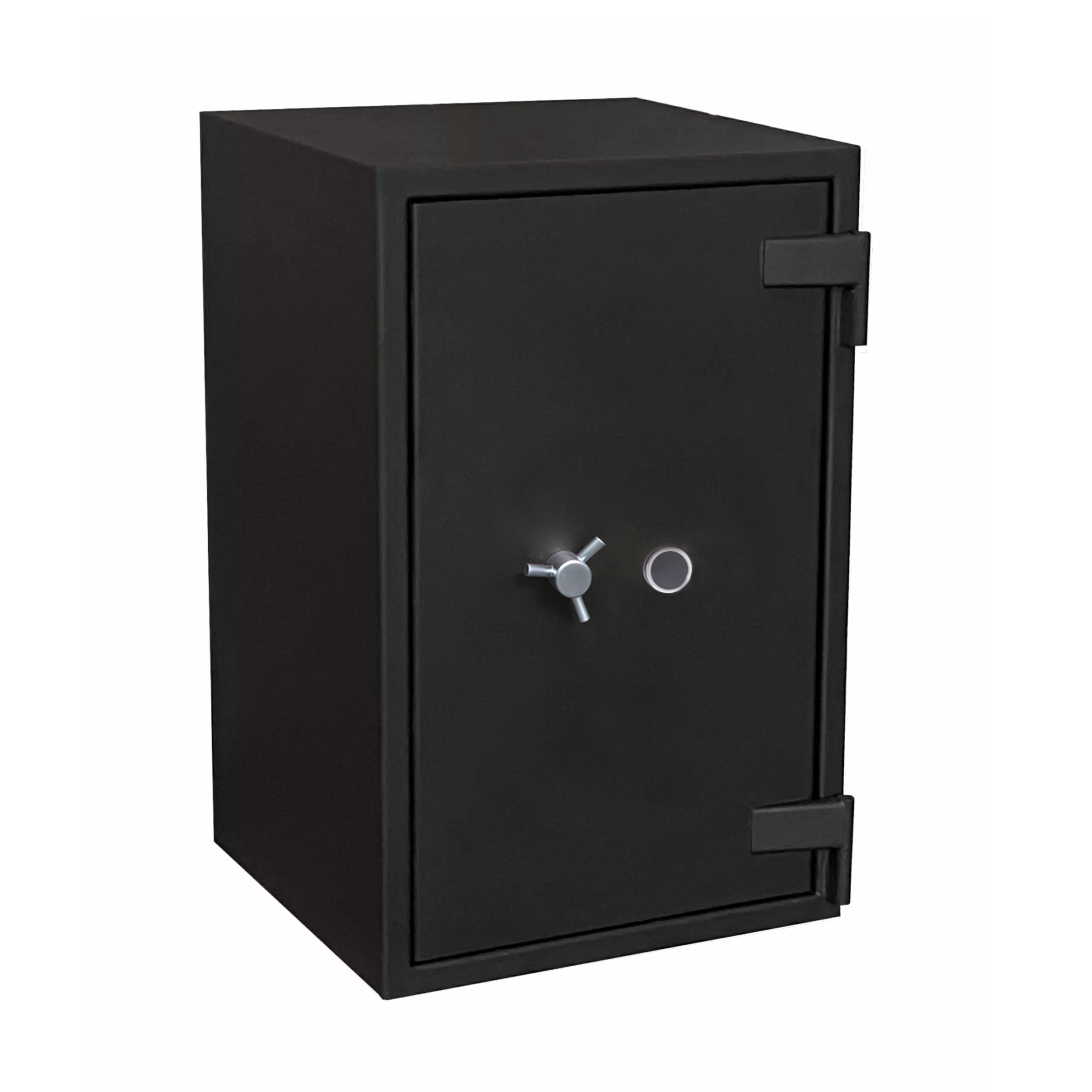Sicherheitsbox, Waffenschrank, Schwarzer Safe, Stahlgehäuse, Schloss mit Tresorschloss