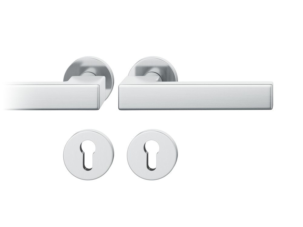 FSB Drückergarnitur mit Rosetten 12 1183, ASL, rund, VK 8 mm, Edelstahl