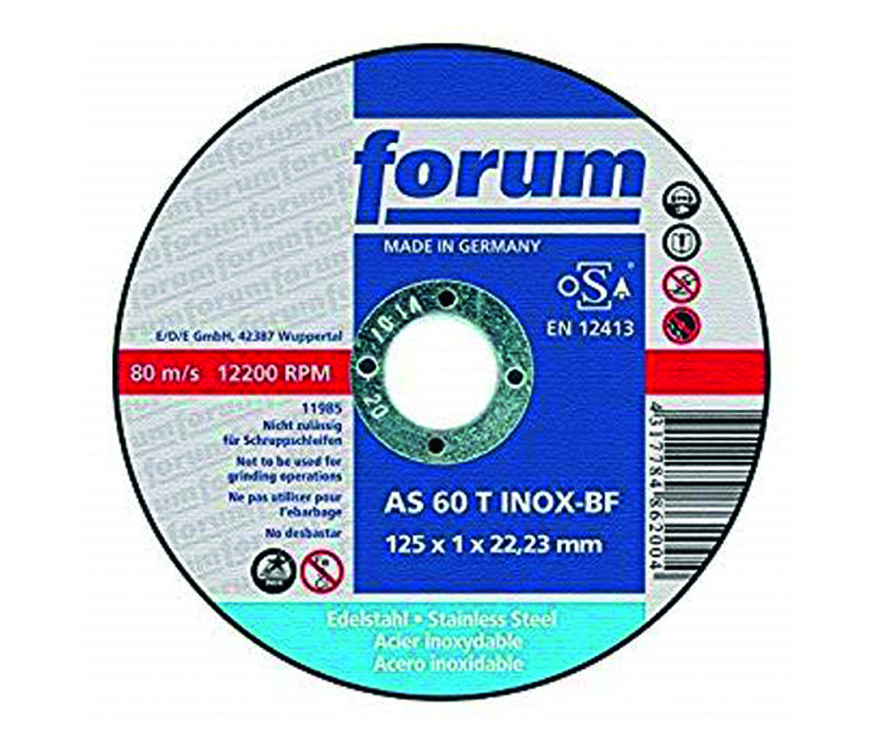 FORUM Trennscheibe - Edelstahlbearbeitung