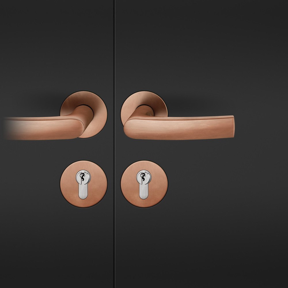 FSB FH Drückergarnitur mit Rosetten 76 1015, rund, flächenb., VK 9, AGL3, Bronze