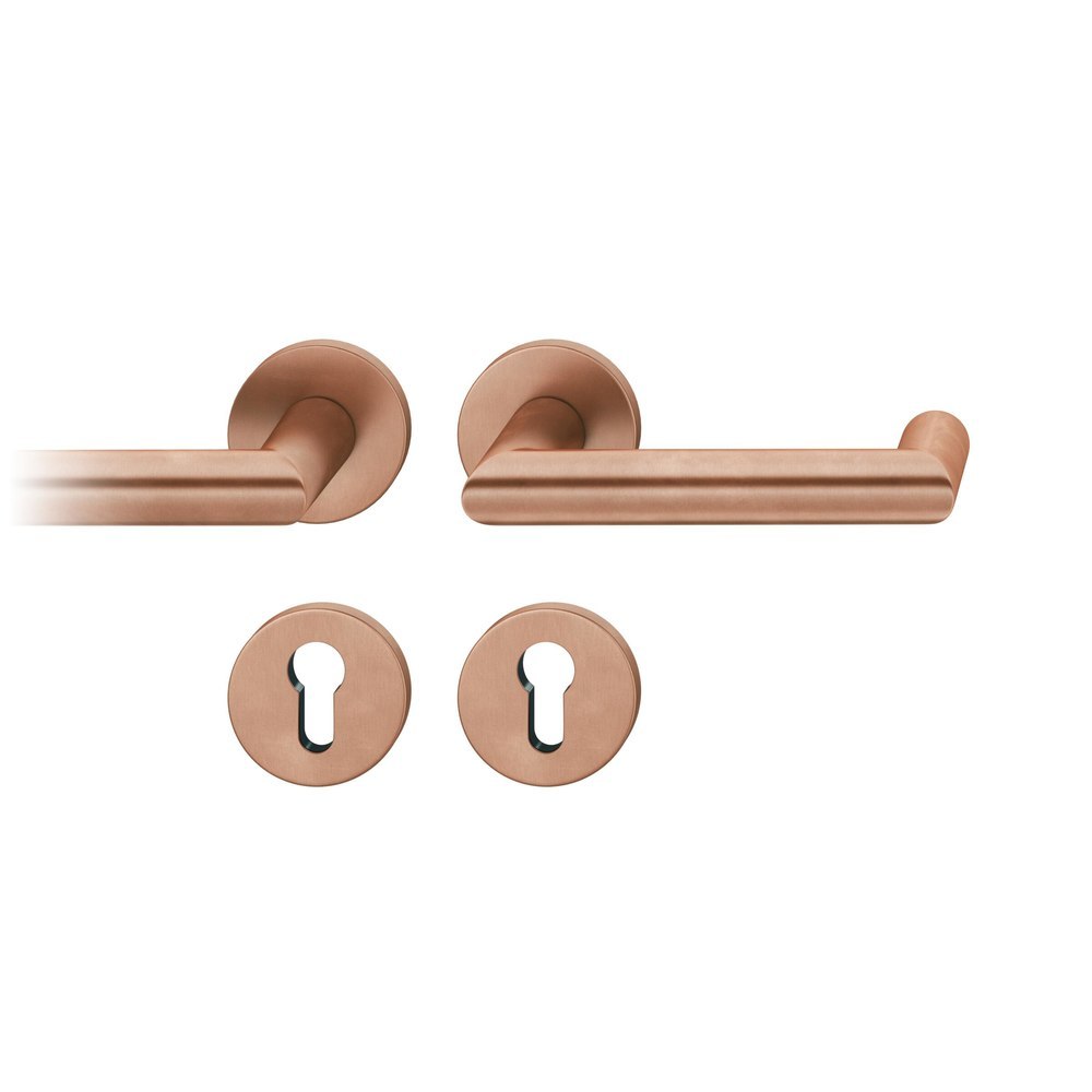 FSB FH Drückergarnitur mit Rosetten 79 1016, rund, mit Nocken, VK 9, AGL3, Bronze