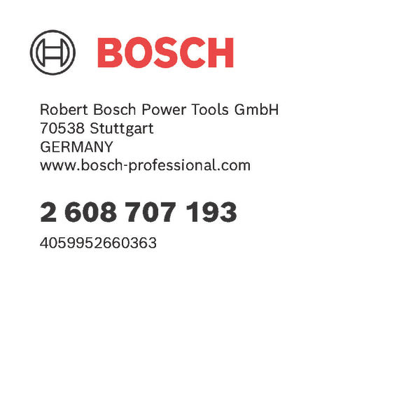 Digitale GPSR-Kennzeichnung, Bosch, Power Tools, Tag, Karte, Barcode