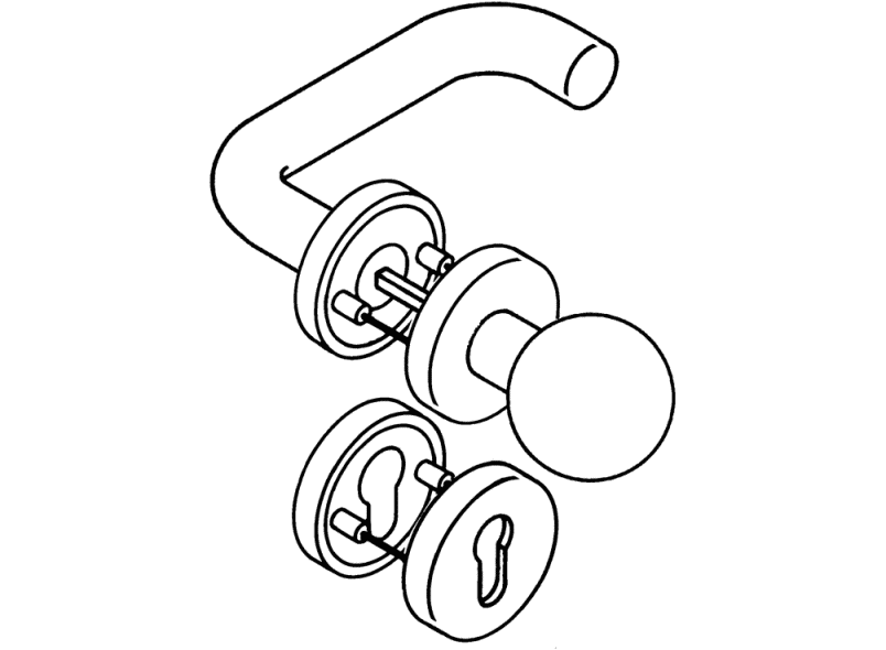 HEWI Drückergarnitur 111.23 (R-Technik)