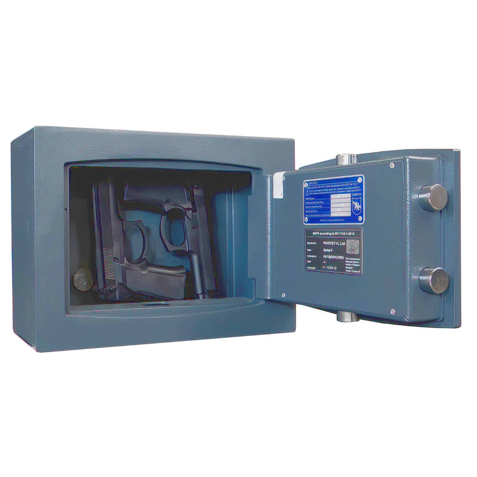 Safe, Koffersafe, Metall, Schwarzblau, Sicherheitsschrank